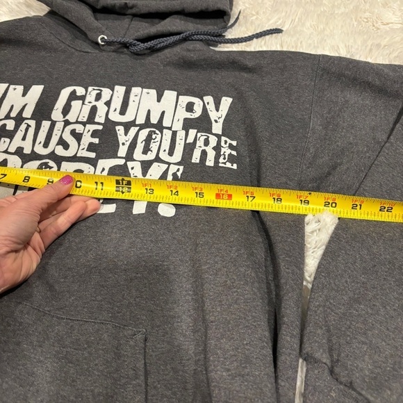 Walt Disney World Resort DOPEY GRUMPY Gray Hoodie Mens Medium - Picture 4 of 8